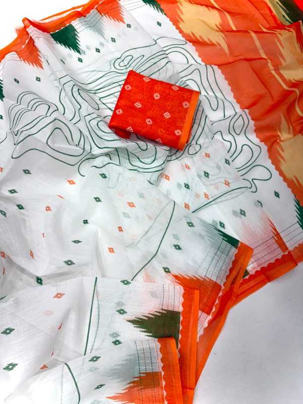 Soft Cotton Designer Saree