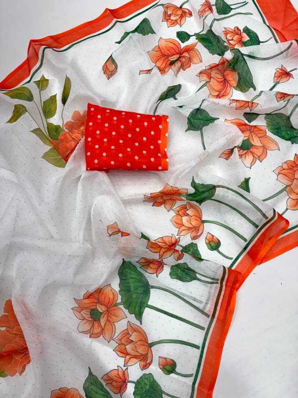 Soft Cotton Designer Saree