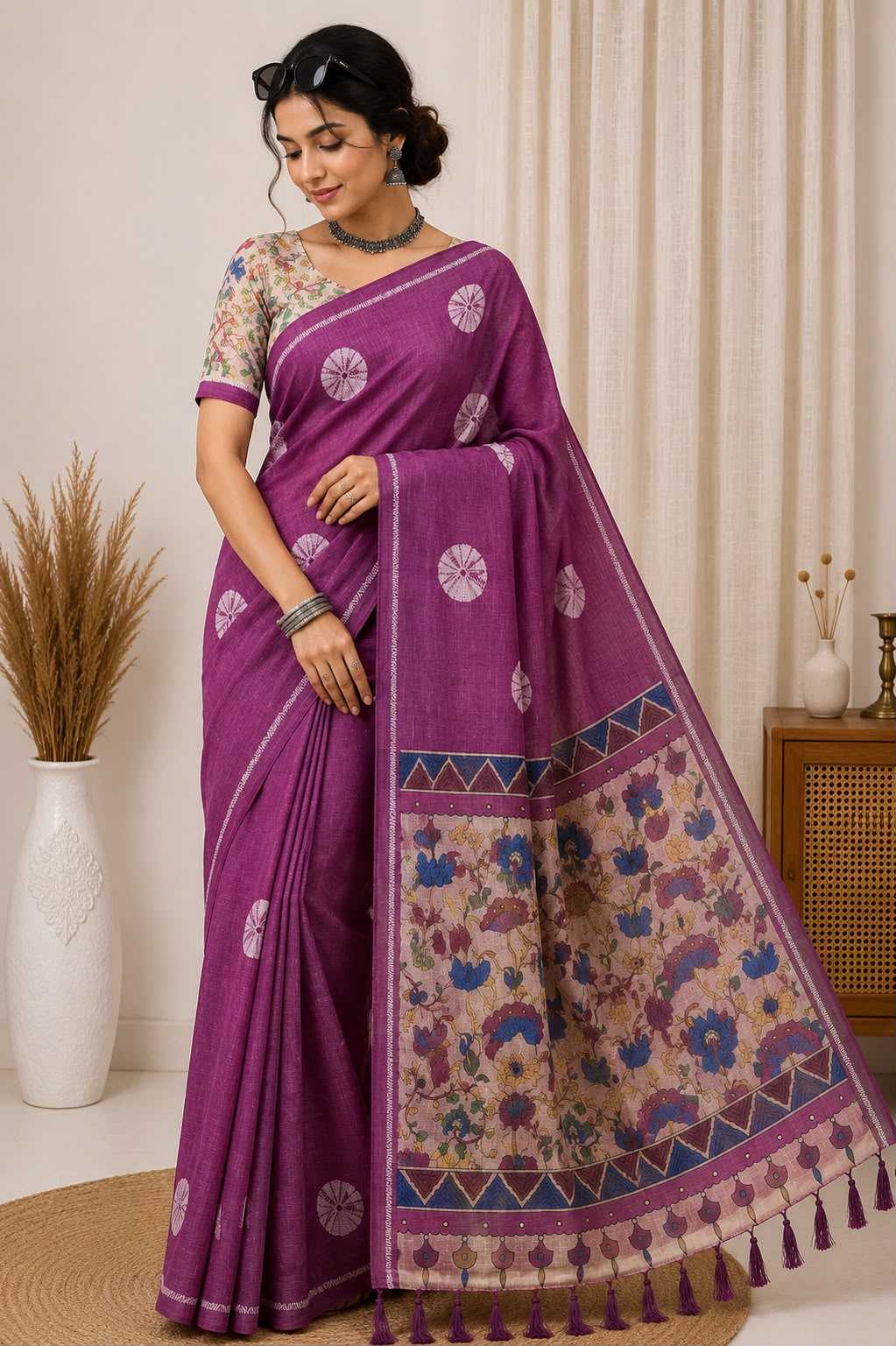 Soft Cotton Fancy Saree