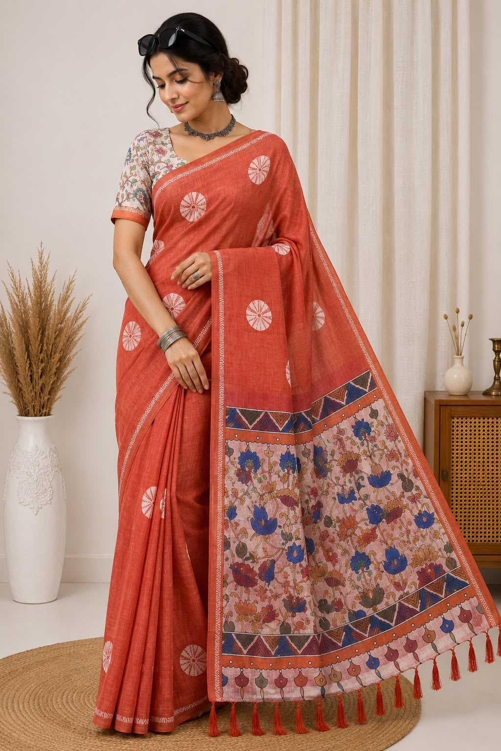Soft Cotton Fancy Saree