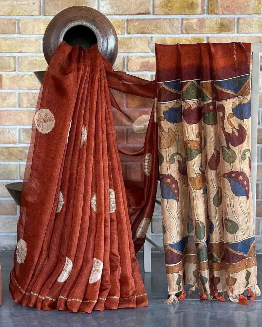 Diya Linen Printed Saree