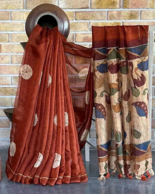 Diya Linen Printed Saree