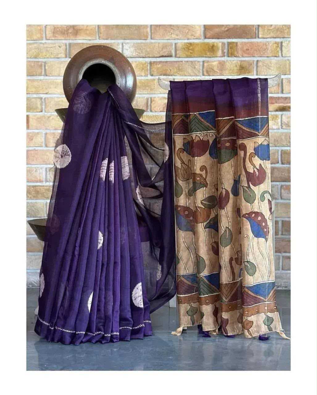 Diya Linen Printed Saree