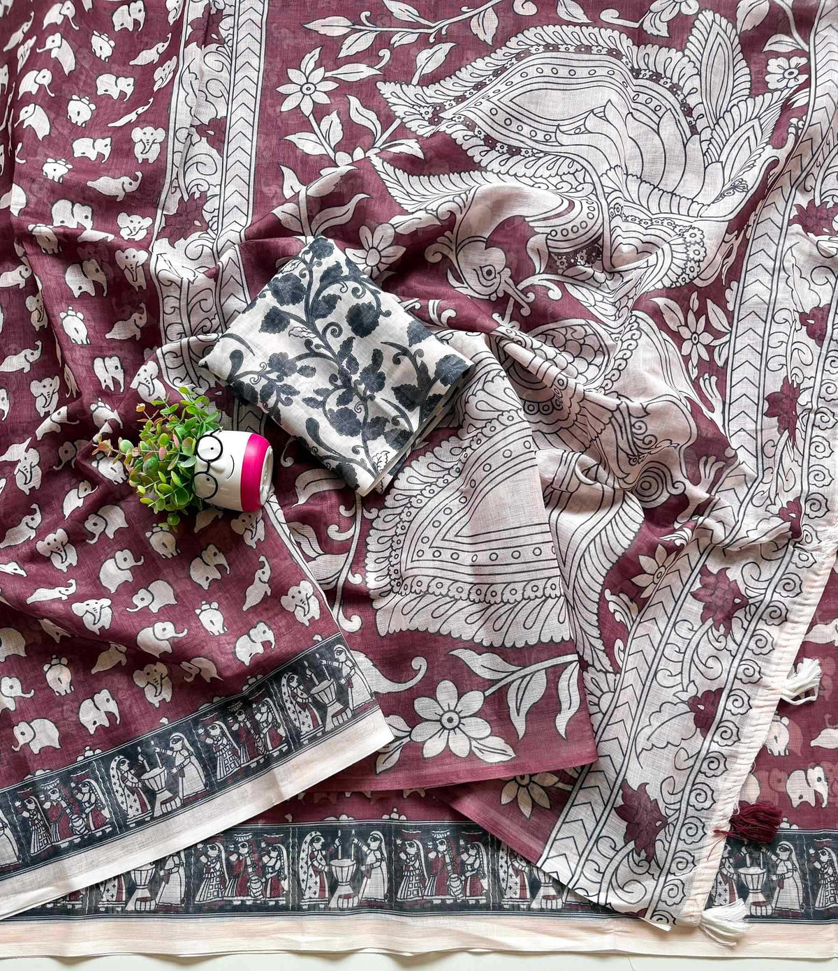 Diya Soft Cotton Designer Saree