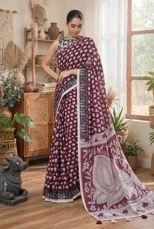 Diya Soft Cotton Designer Saree
