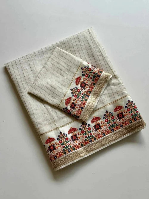 Ekta Pure Viscos Printed Saree