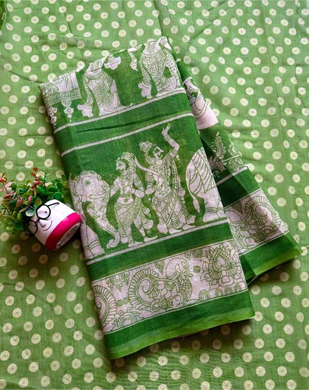 Cotton Linen Saree