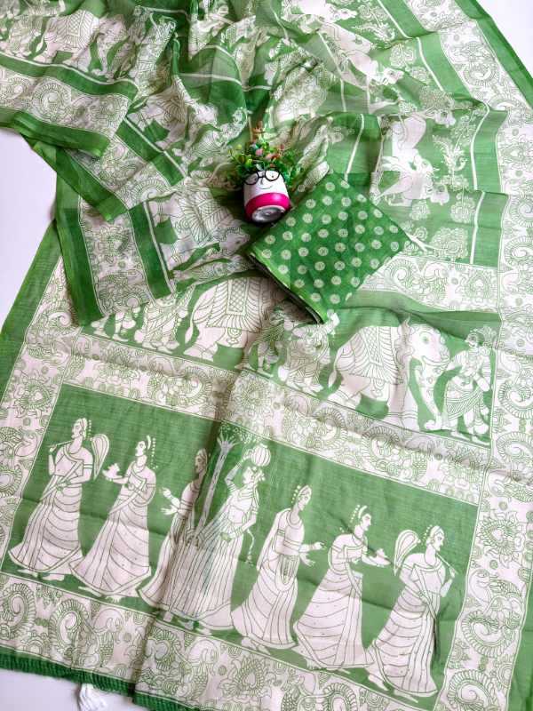 Cotton Linen Saree