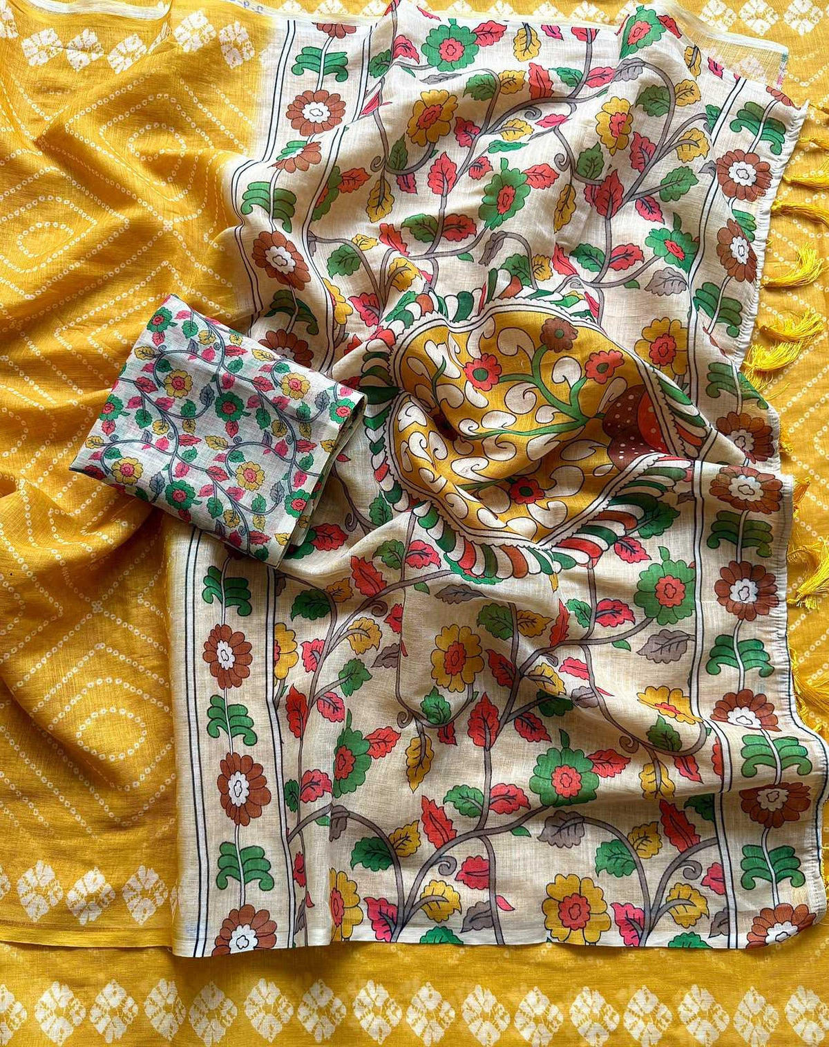 Kimaya Linen Designer Saree