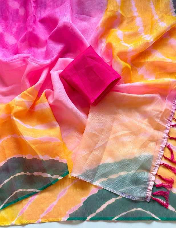Bandhani Bandhej Saree