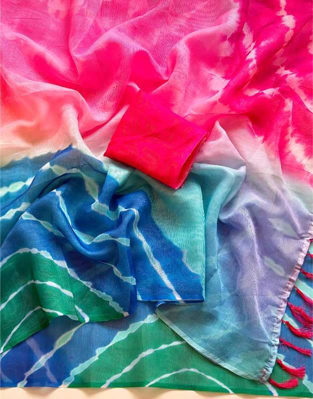 Bandhani Bandhej Saree
