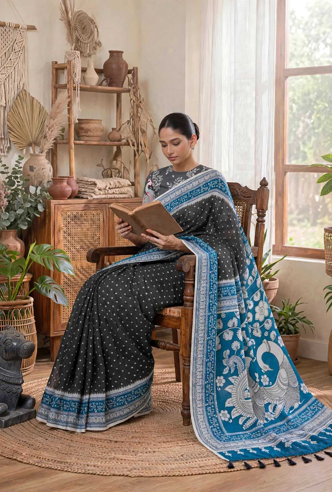 Soft Cotton Printed Saree
