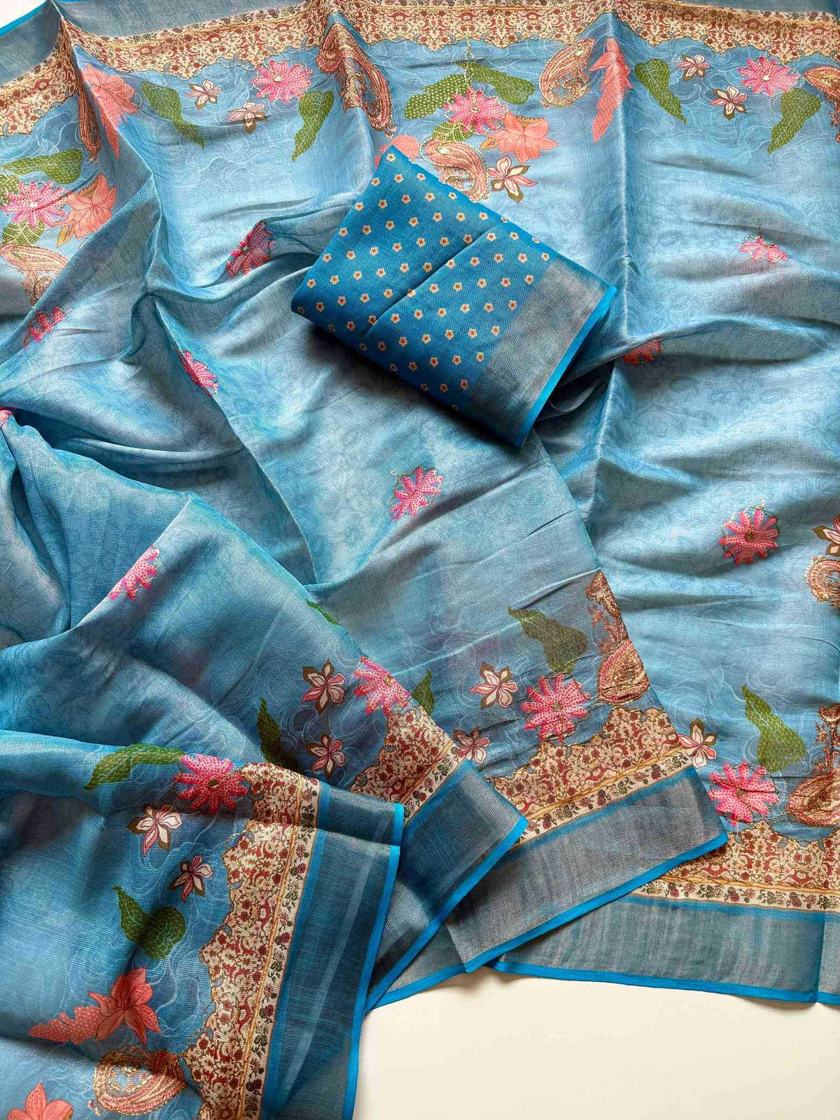 Shimmer Silk Designer Saree