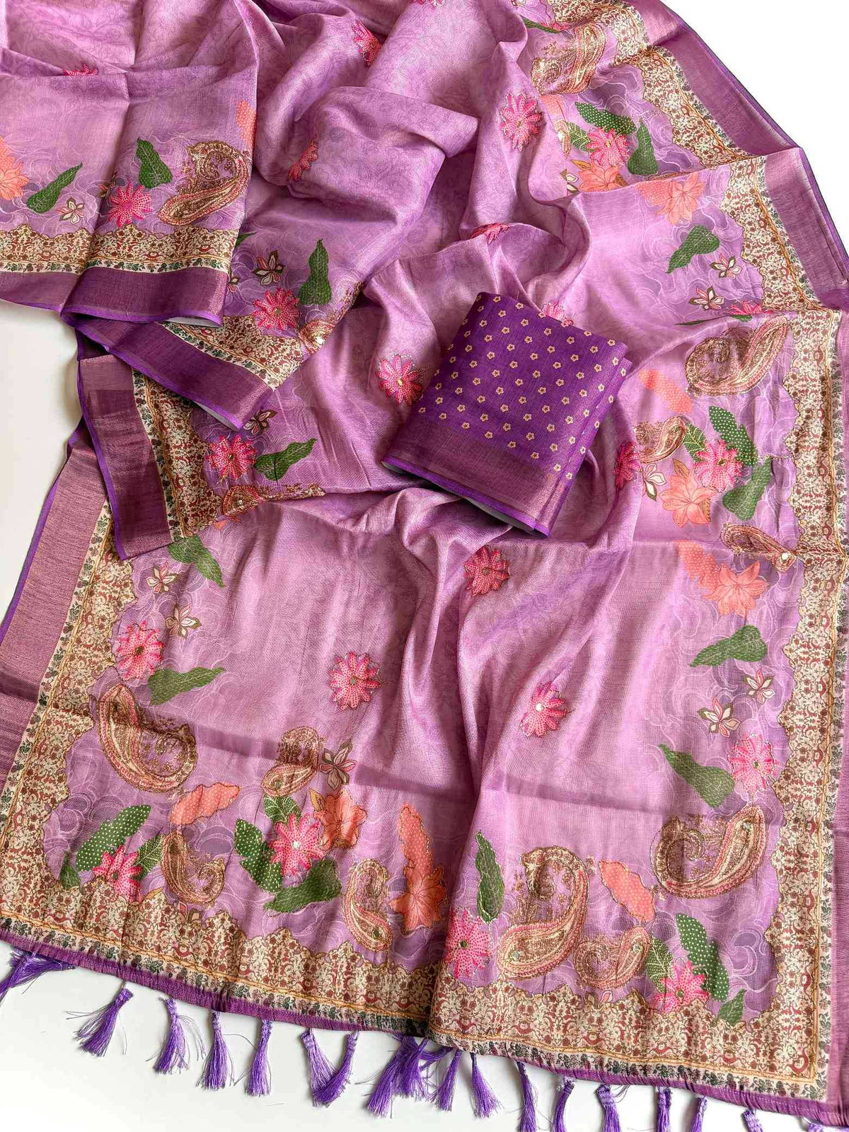Shimmer Silk Designer Saree