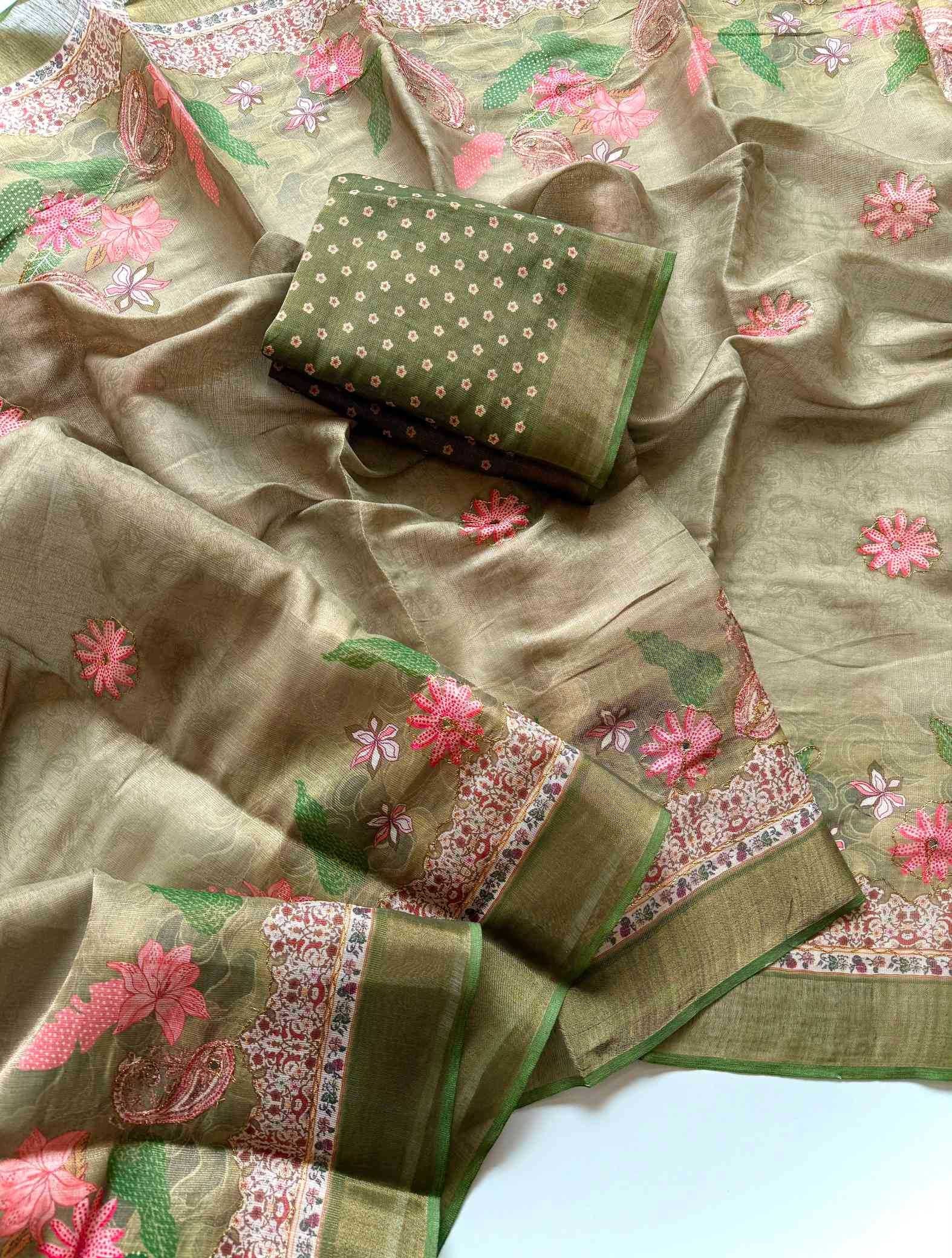 Shimmer Silk Designer Saree