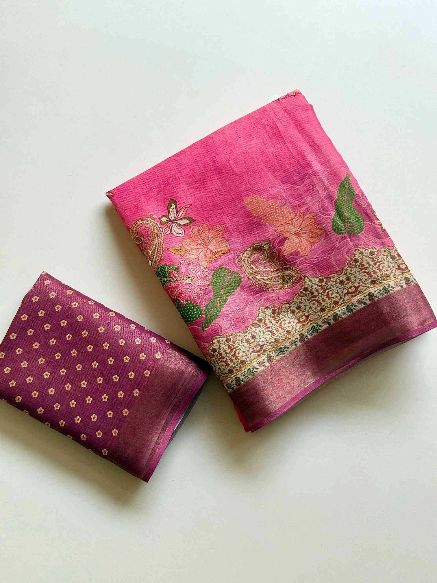 Shimmer Silk Designer Saree
