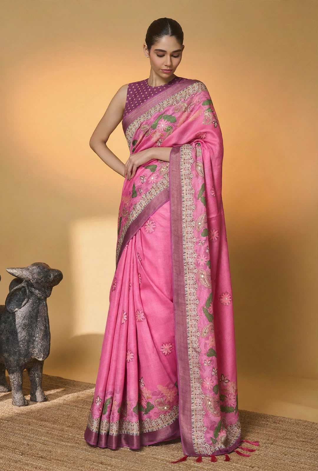 Shimmer Silk Designer Saree