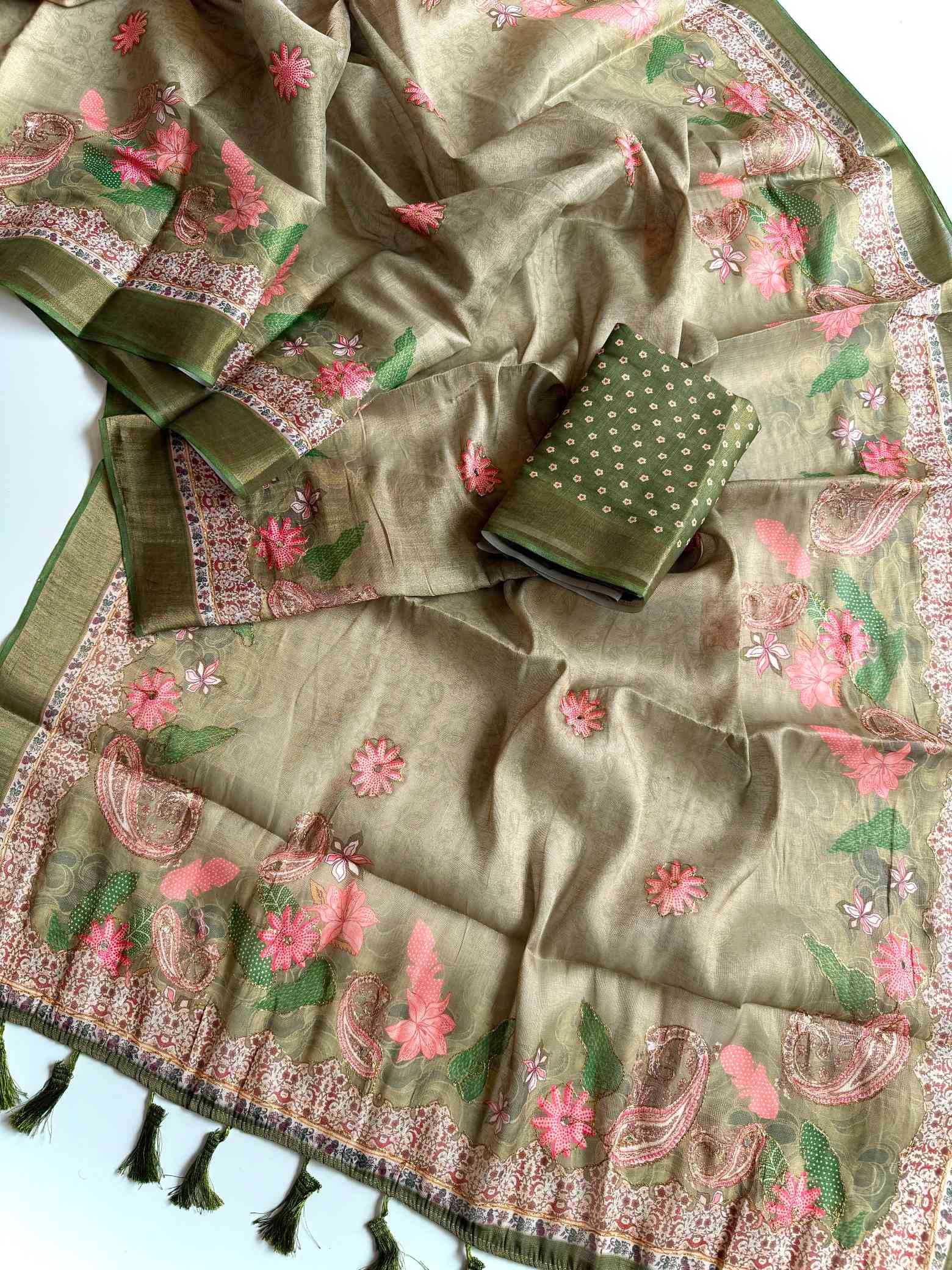 Shimmer Silk Designer Saree
