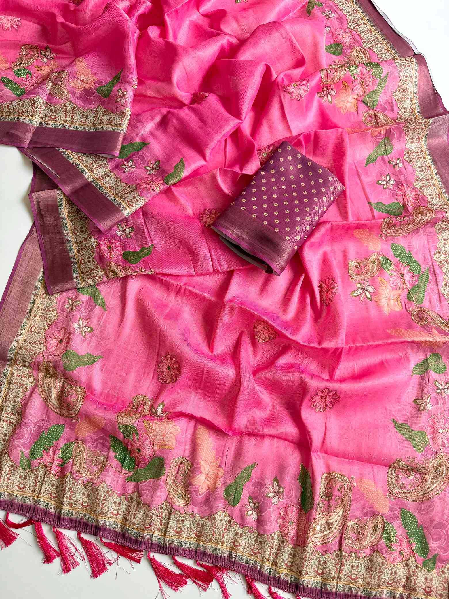 Shimmer Silk Designer Saree
