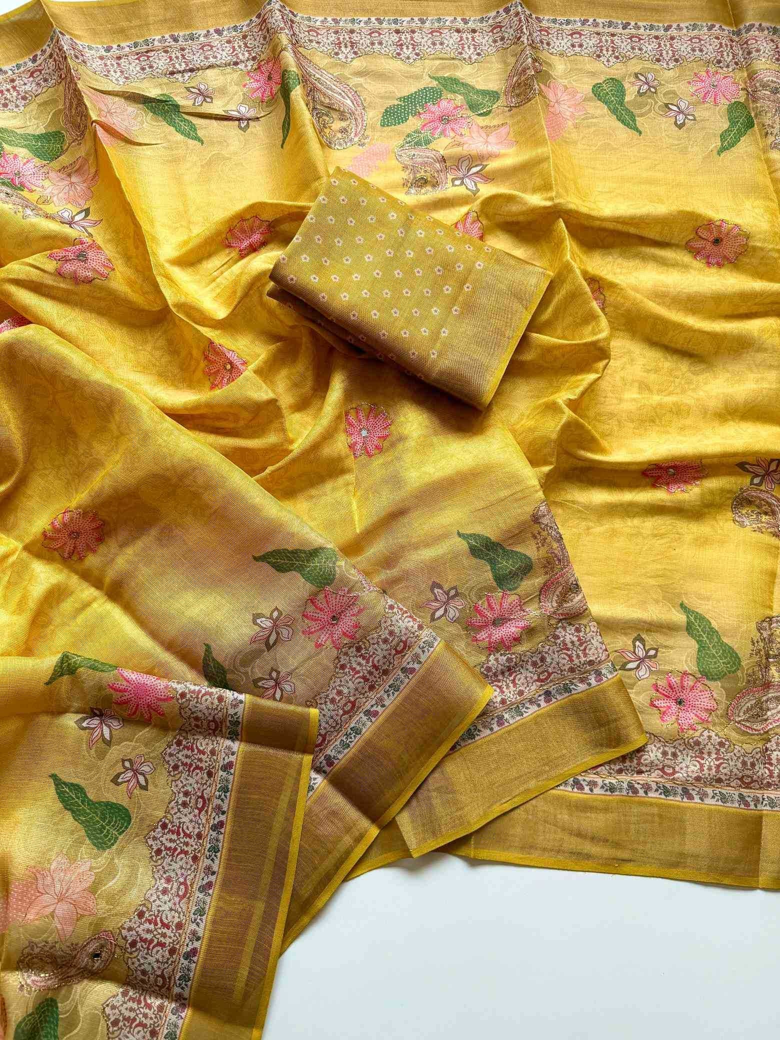 Shimmer Silk Designer Saree