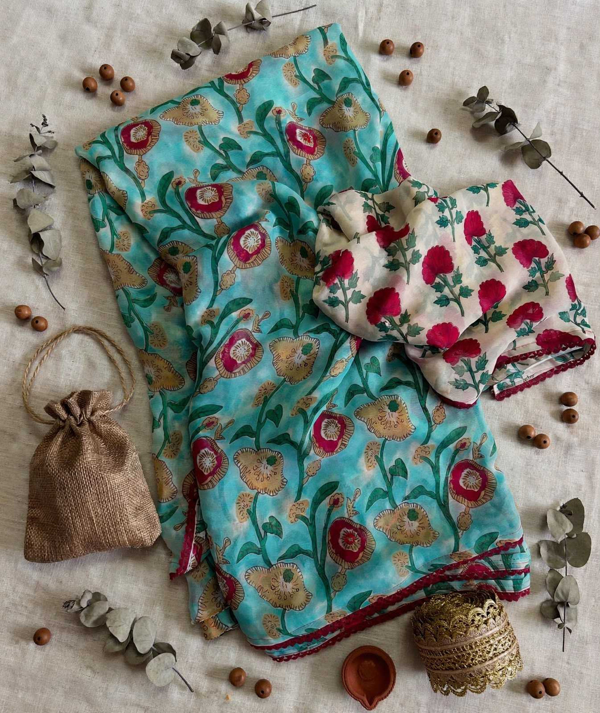 Georgette Printed Saree