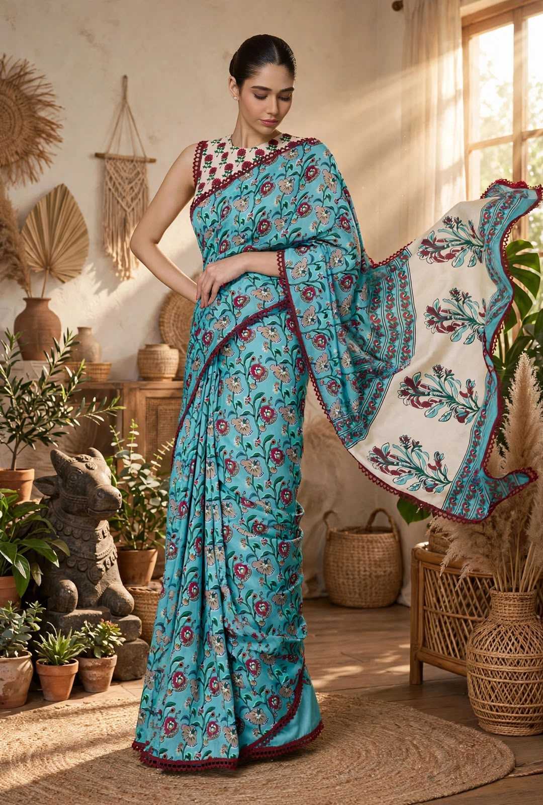 Georgette Printed Saree