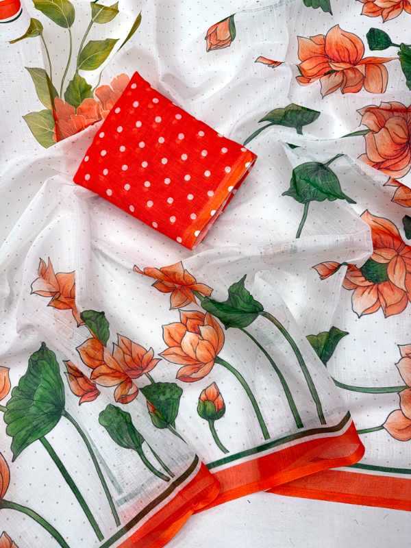 Soft Cotton Designer Saree