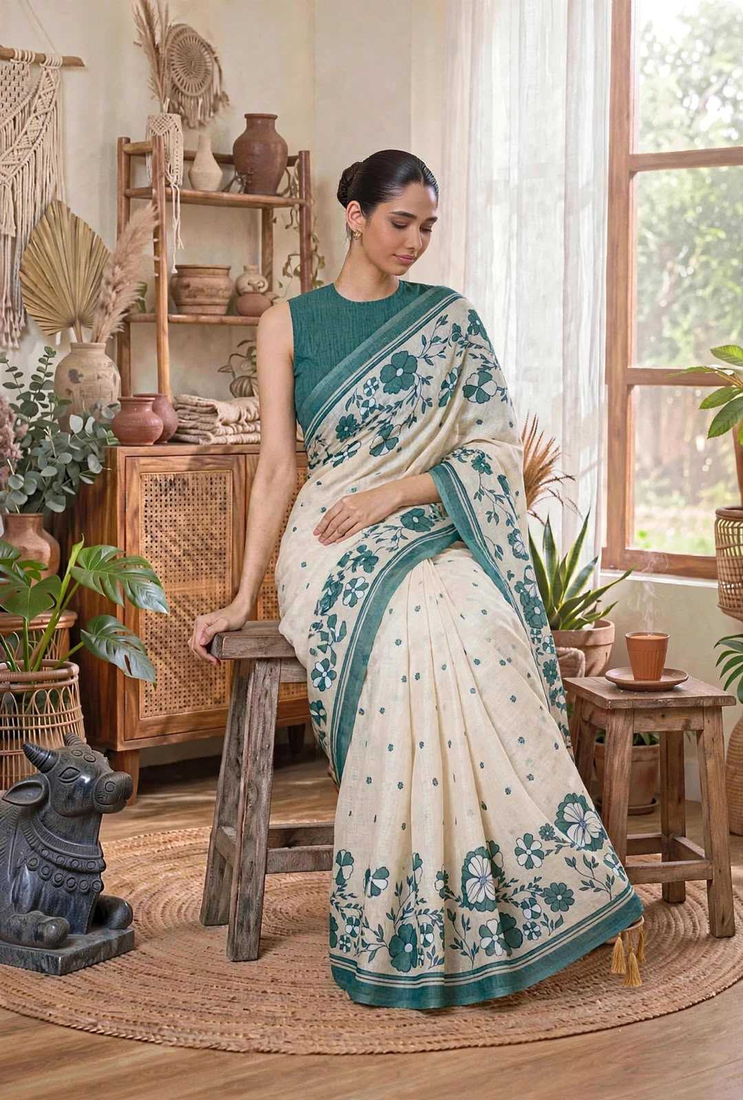 Soft Cotton Fancy Saree