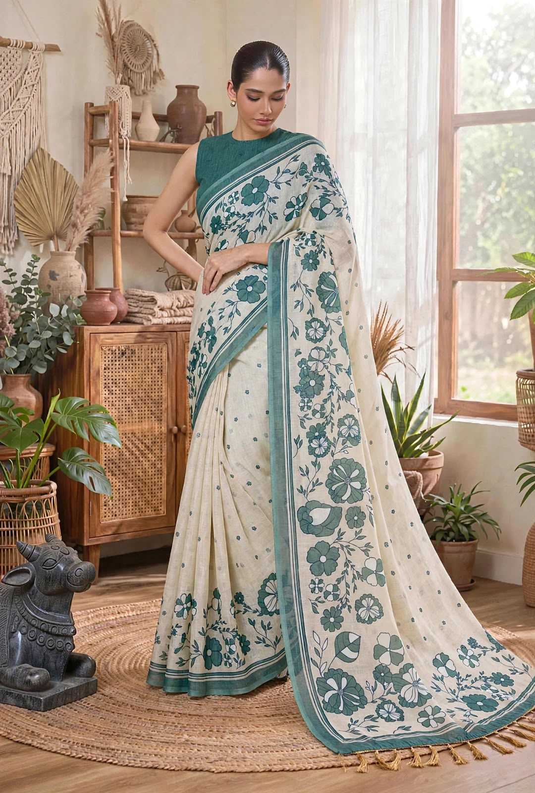 Soft Cotton Fancy Saree