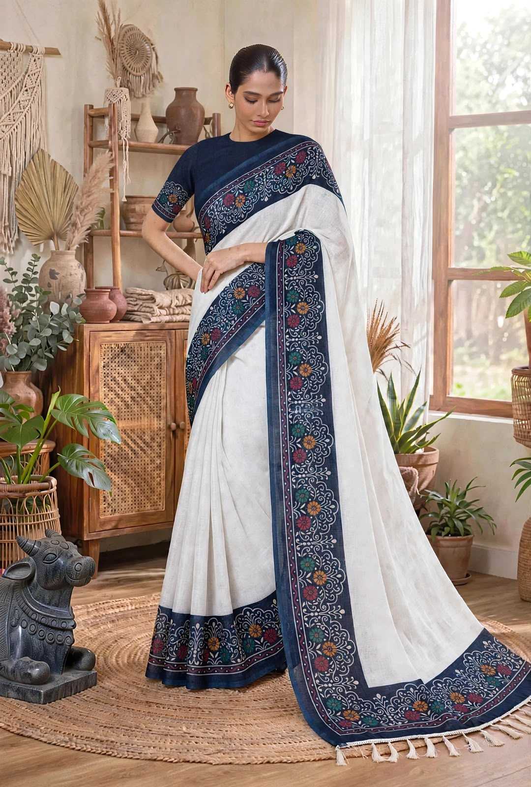 Soft Cotton Fancy Saree