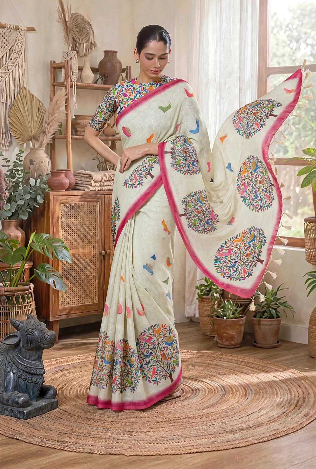 Soft Cotton Fancy Saree