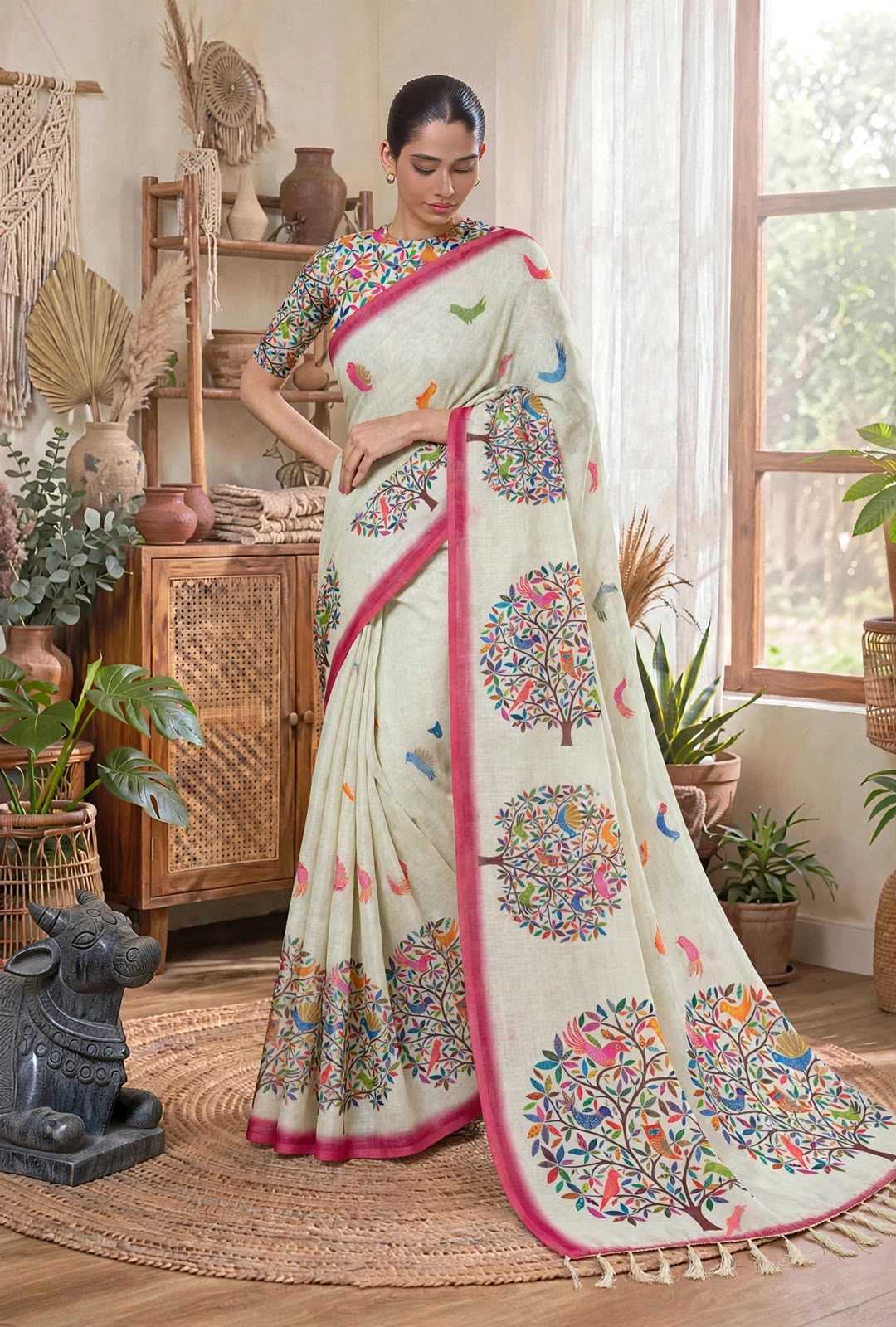 Soft Cotton Fancy Saree
