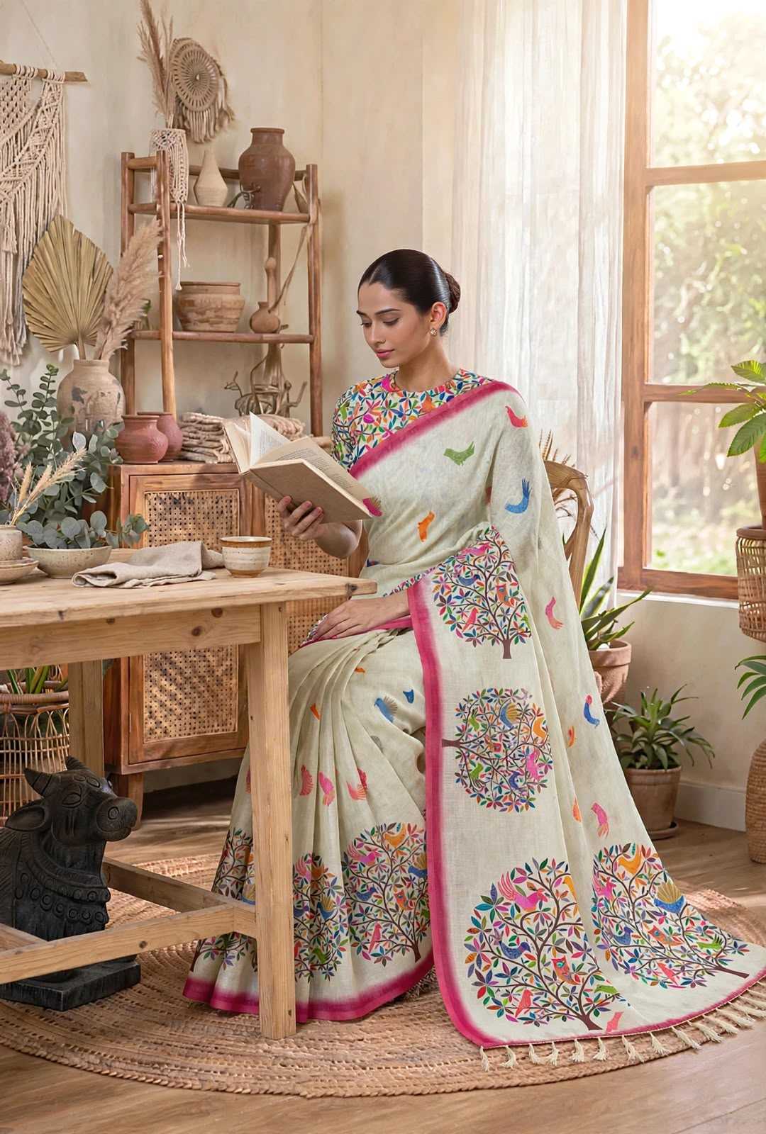 Soft Cotton Fancy Saree