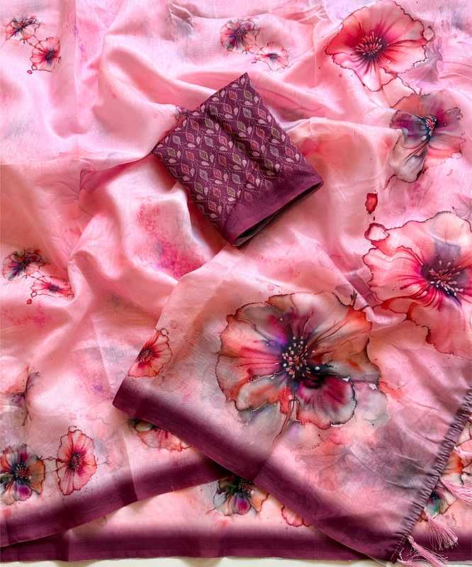 Soft Cotton Printed Saree