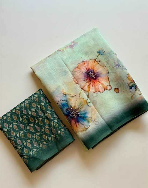Soft Cotton Printed Saree