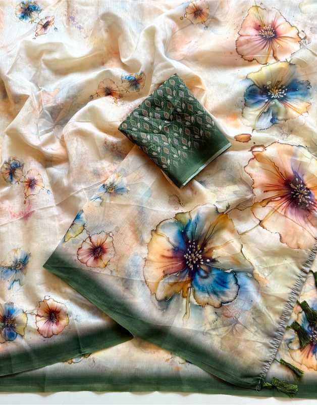 Soft Cotton Printed Saree