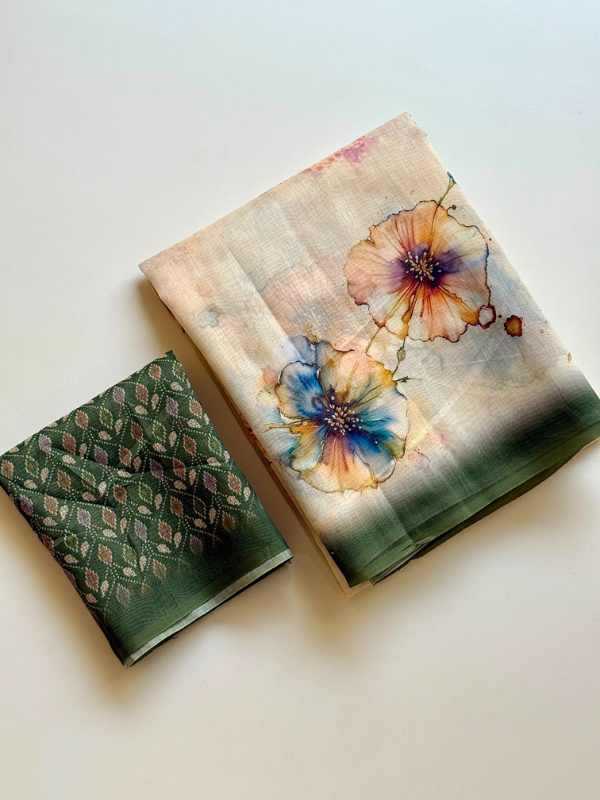 Soft Cotton Printed Saree