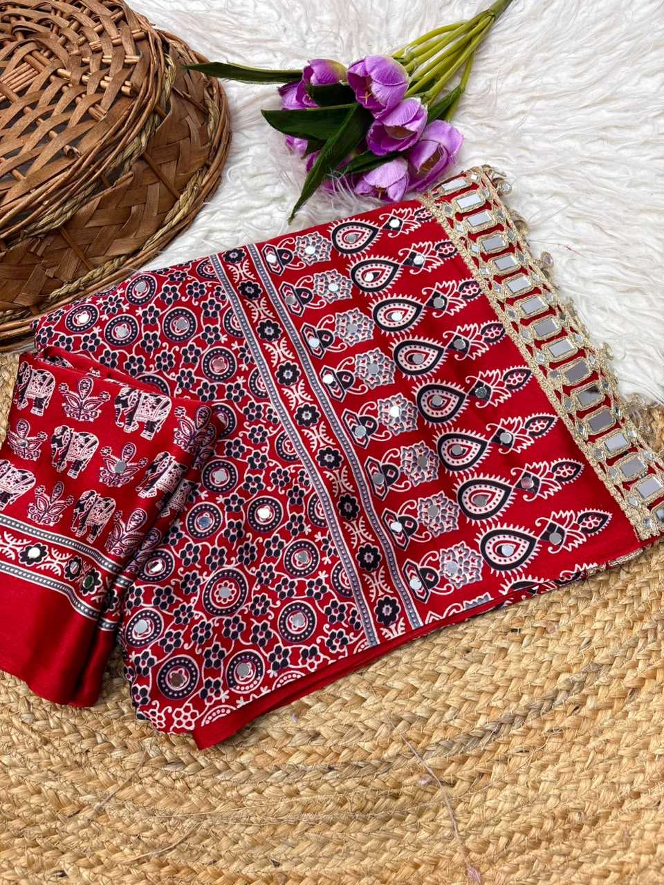 Anvi Crepe Heavy Work Saree
