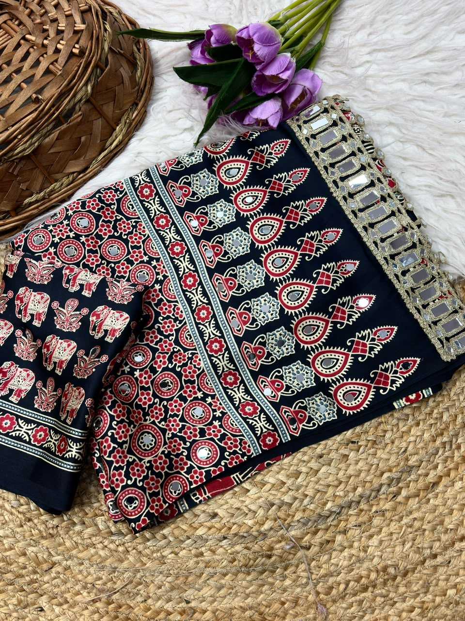 Anvi Crepe Heavy Work Saree