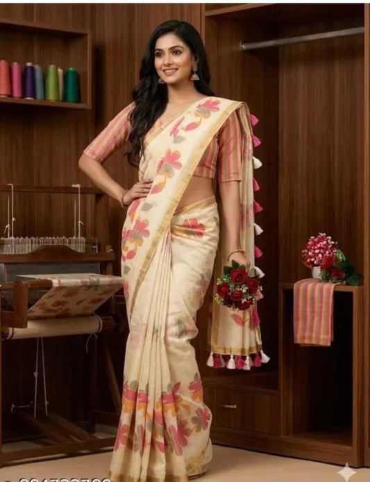 Cotton Fancy Saree