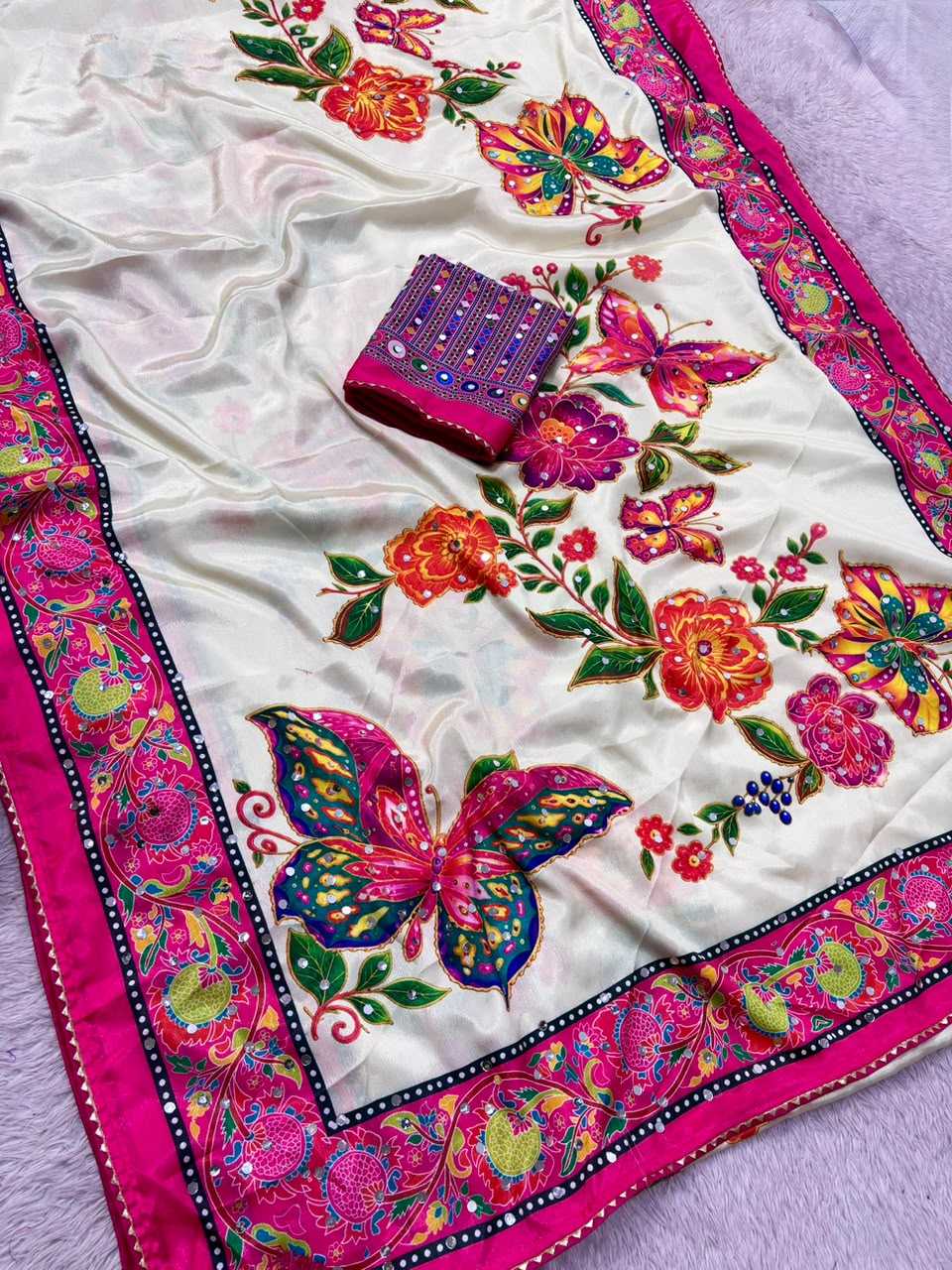 Avani Chinon Silk Soft Saree