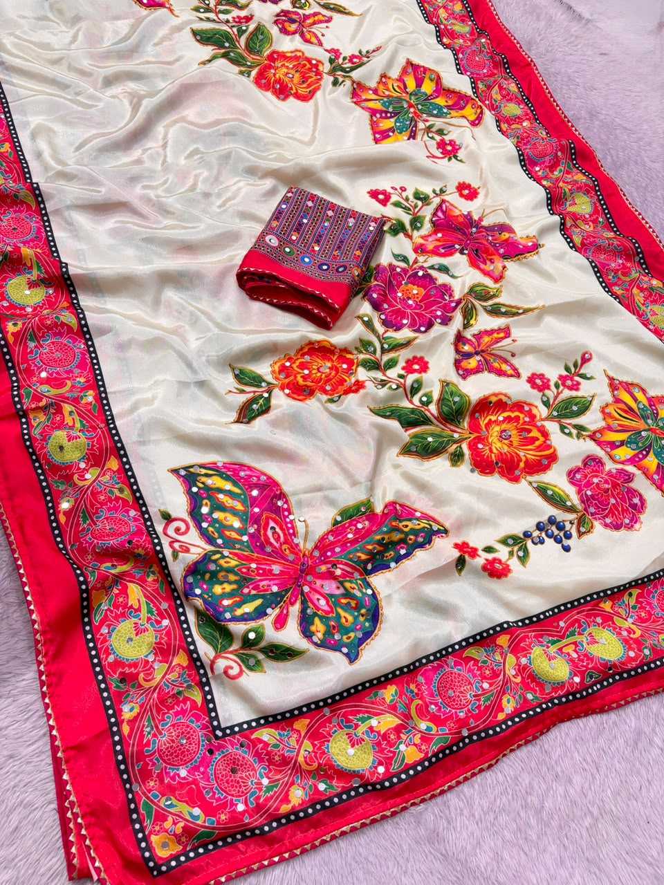Avani Chinon Silk Soft Saree