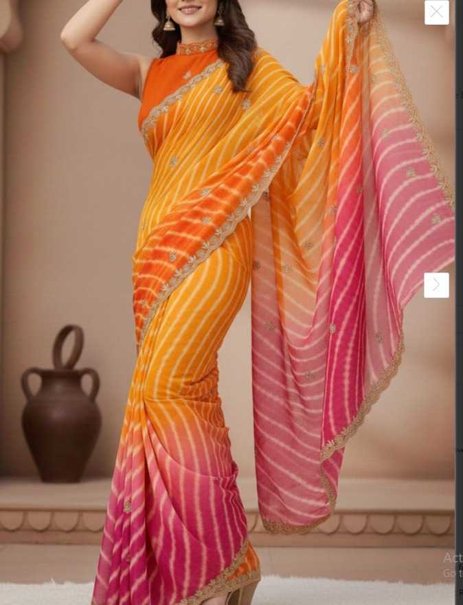 Georgette Fancy Saree