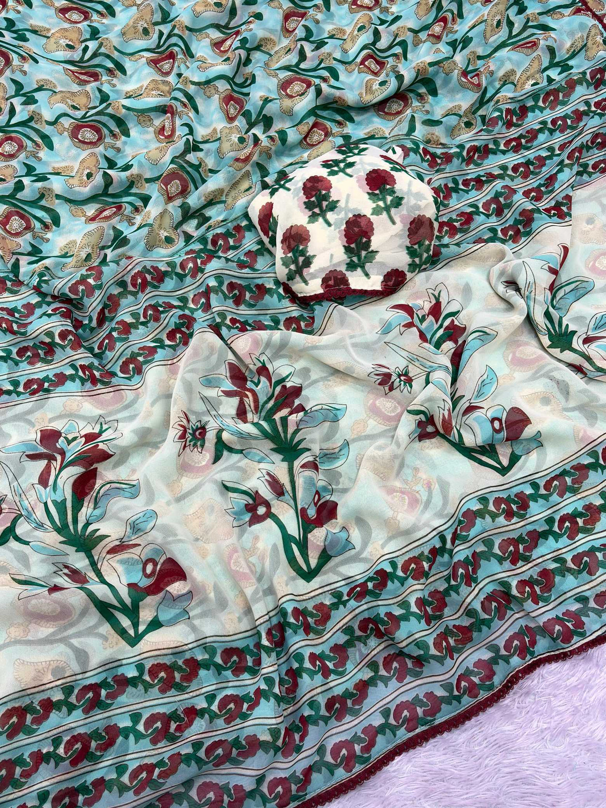 Bhavya Premium Georgette Printed Saree