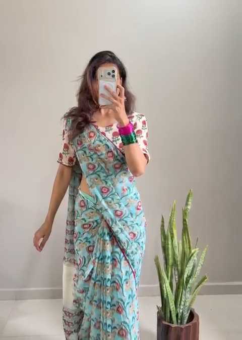 Bhavya Premium Georgette Printed Saree