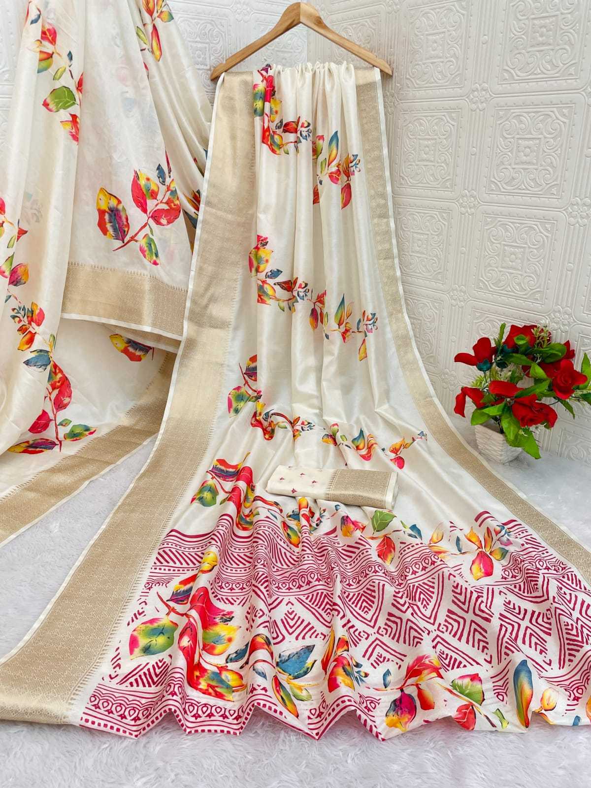 Brinda Jacquard Printed Saree
