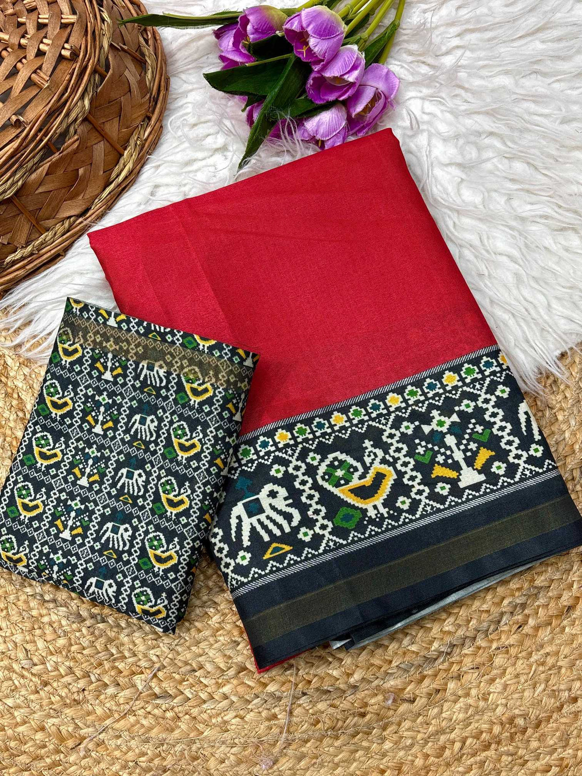 Bulbul Cotton Printed Saree