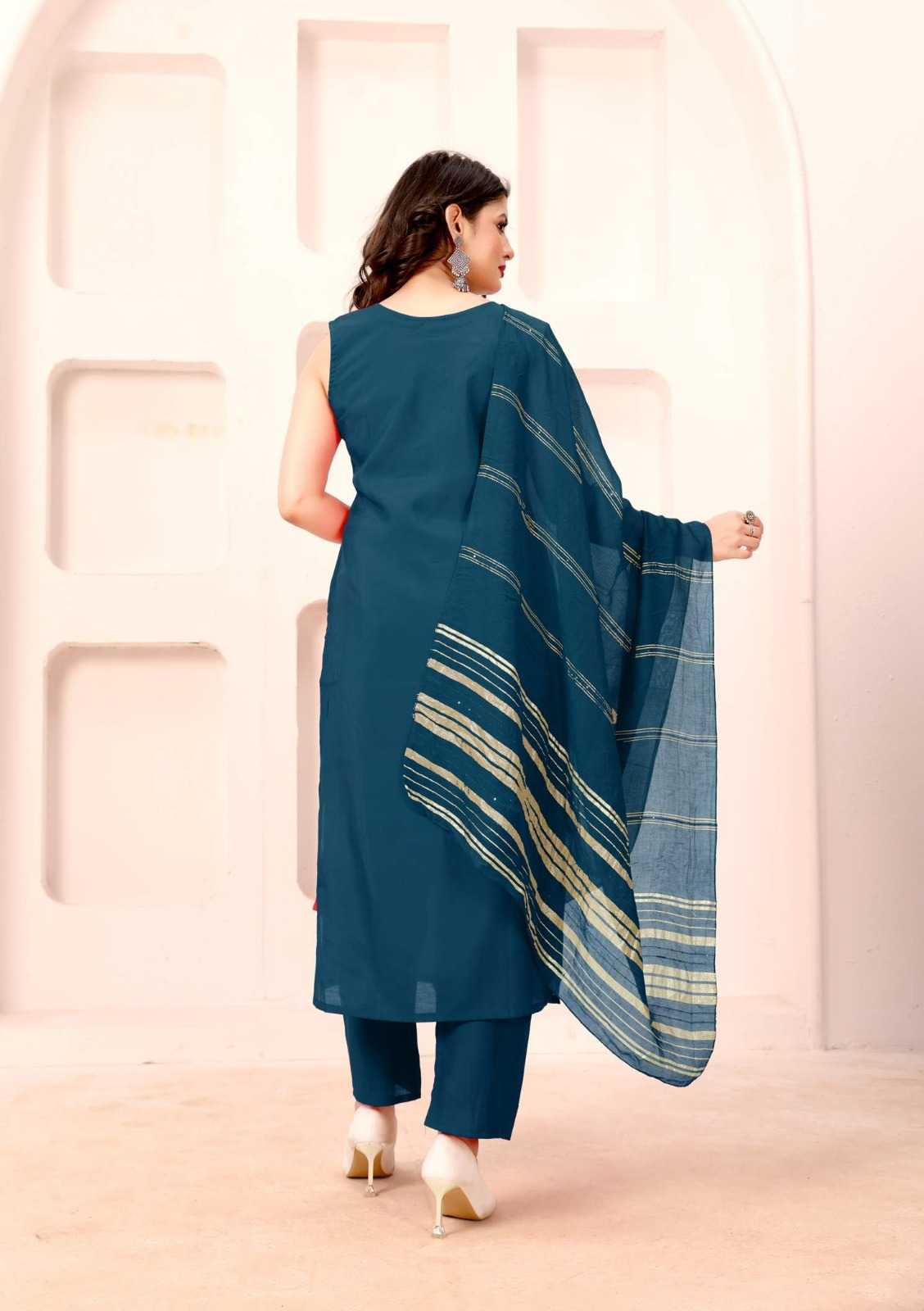 Heavy Roman Silk Casual Kurti