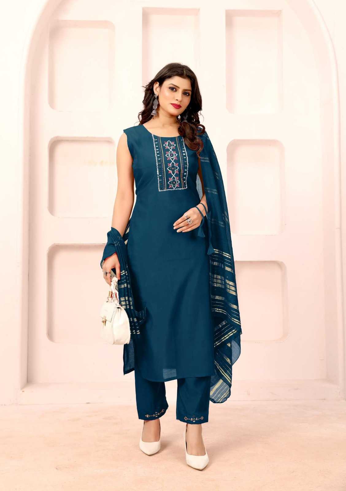 Heavy Roman Silk Casual Kurti