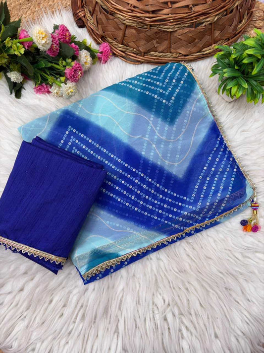 Prisha Premium Georgette Ready To Wear Saree